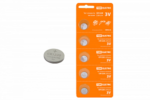 Батарейка (элемент питания) СR1220 Lithium 3V BР-5 TDM