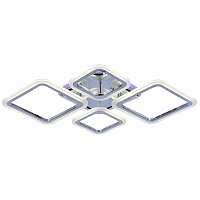 Люстра светодиодная Profit Light 8075/2+2 CHR 88W+8W RGB 3000-6000K пульт