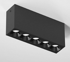 Светильник потолочный светодиодный 10W 4000K черный Block 25108/LED Elektrostandard