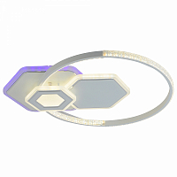 Люстра светодиодная Profit Light 8295 WHT 98W+8W RGB 3000-6000K 7400lm пульт