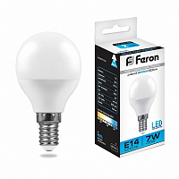 Лампа светодиодная Feron LB-95 Шарик E14 7W 6400K