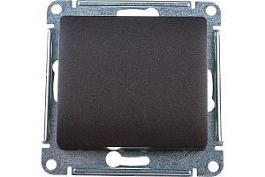 Механизм выключателя 1-кл. СП Glossa 10А IP20 10AX графит SE