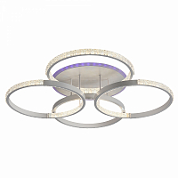 *Люстра светодиодная Profit Light 8047/4 WHT 136W+8W RGB 3000-6000K 10000lm пульт