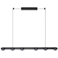 Подвесной светильник Odeon Light Turman 6631/64L металл/черный/акрил