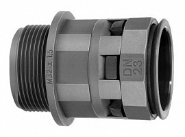 Муфта (Переходник) труба-коробка DN 23мм М25х1.5 полиамид черн. IP66 DKC PAM23M25N