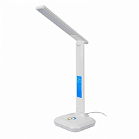 Настольный светильник GLTL-034-2 LED 8Вт 520лм диспл с часами + rgb General