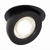 Светильник встроенный Черный LED 1х10W 3000К 850Lm Ra>90 38o IP20 D109хH60 180-240V