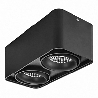 Потолочный светильник Lightstar Monocco 212527 НР16 двойной черный