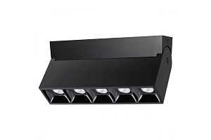 Светильник накладной Novotech IP33 LED 4000K 25W 110-265V EOS OVER NT19 199 черный 358322