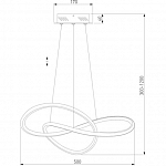 Подвесной светильник Eurosvet Wind 90312/1 черный a060656