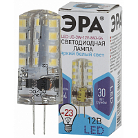 Лампочка светодиодная ЭРА STD LED JC-3W-12V-840-G4 G4 3Вт капсула