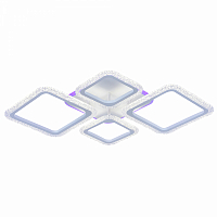 Люстра светодиодная Profit Light 8015/2+2 WHT 88W+12W RGB 3000-6000K пульт