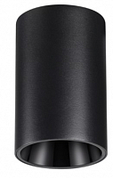 Светильник накладной влагозащищённый IP54 LED 10W 170-265V 3000К 830Лм 359418 OVER NT24 376 черный