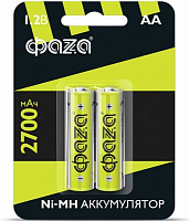 Аккумулятор AA Ni-MH 1.2В 2700мА.ч BL-2 (уп.2шт) ФАZА 5003002