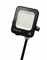 Прожектор USL-106  iSVET 10вт, 6500К, 900lm, 100-260В, импульс драйвер, черный