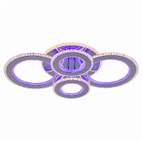Люстра светодиодная Profit Light 8040/2+2 CHR 122W+84W BL+YL 3000-6000K пульт