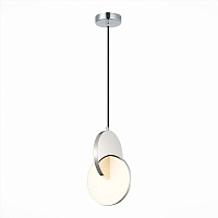 Светильник подвесной ST Luce Хром/Белый Хром LED 12W 3000K SL6107.113.01