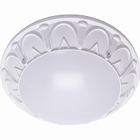 Светильник накладной IP64, 220V, 2*60Вт 2*Е27, белый , серии Маэстро, ФБУ 05-2*20-015 Feron