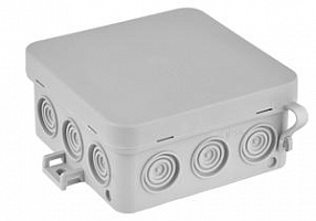 Коробка монтажная КМ-293 серая 85х85х40мм IP54