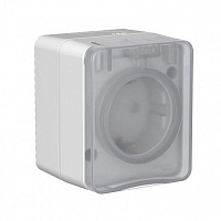 Розетка ОП AtlasDesign PROFI IP54 заземл. защ. шторки 16А 250В сер. SE