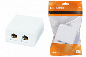 **Розетка компьютерная 2xRJ-45 TDM