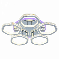 Люстра светодиодная Profit Light 8046/5 CHR 180W+8W RGB 3000-6000K пульт