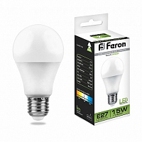 Лампа светодиодная Feron LB-94 A60 Шар E27 15W 4000K