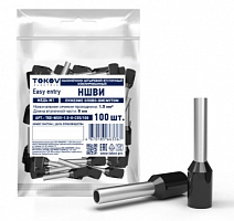 Наконечник штыревой втулочный изолированный НШВИ 1.5-8 TOKOV ELECTRIC TKE-NSVI-1.5-8-C05/100