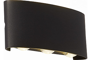 Светильник уличный настенный ST Luce черный кварцевый LED 8х11Ц 4000K SL089.401.08