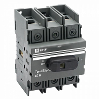 Рубильник 40A 3P c рукояткой управления для прямой установки TwinBlock tb-40-3p-f EKF