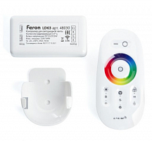 Контроллер RGB для светодиодной ленты с П/У белый,12-24V, LD63 FERON