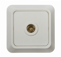 Розетка TV ОП Bolleto 7027 16А IP20 бел. ASD / IN HOME