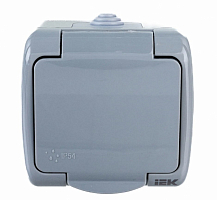 Розетка 1-ая с з/к откр. уст. 16А IP54 РСш12-2-А AQUATIC
