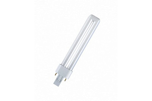 Лампа люминесцентная компакт. DULUX S 9W/827 G23 OSRAM 