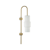Бра Odeon Light Pimpa 5020/1W бронзовый/белый матовый металл/стекло E14 MODERN ODL23 335