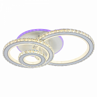 Люстра светодиодная Profit Light 8061/3 WHT A 176W+8W RGB 3000-6000K 12800lm пульт