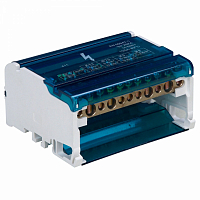 Шина на DIN-рейку STEKKER в корпусе (кросс-модуль) 4х11 3L+PEN LD505-411
