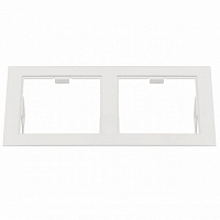 Рамка Lightstar Domino Double Quadro 214526 MR16 белый