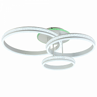 Люстра светодиодная Profit Light 6004/3 WHT 270W+10W RGB 3000-6000K пульт