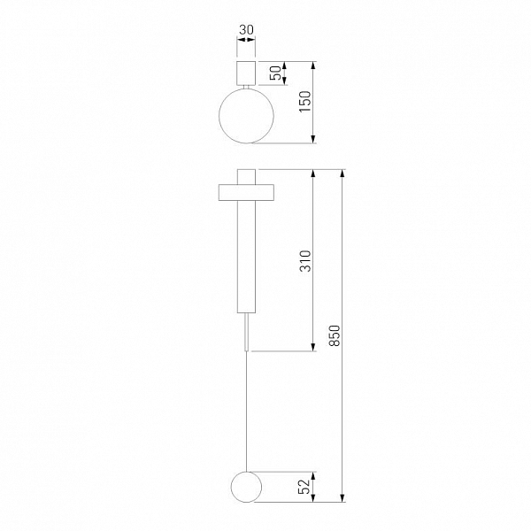 Бра Elektrostandard Orco 40112/LED черный 4000K 10W