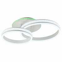 Светодиодная люстра ProfitLight 6004/2 WHT 156W+8W RGB 3000-6000K 11400lm пульт