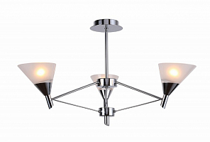 Люстра на штанге Escada 650/3P 3*E14 670*670*410мм White/Chrome