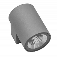 Уличный настенный светодиодный светильник Lightstar Paro LED 8W 600LM 24G 4000K IP65 серый