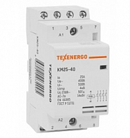 Контактор модульный КМ25-40 25А 4НO 230В Texenergo