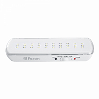 Светильник аварийный светодиодный LED*30 1ч универсальный с наклейкой ВЫХОД Feron