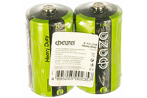 Элемент питания D ФАZА R20 Heavy Duty Shrink-2 цена за 1 шт