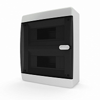 Щит навесной ЩРН-П-18 мод. прозр. черн. дверь IP41 Tekfor CNK40-18-1