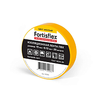 Изолента ПВХ 15x0.13х20 (желт) (Fortisflex)
