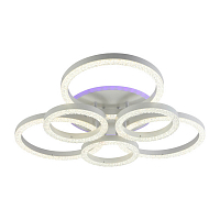 Люстра светодиодная Profit Light 5894/3+3A WHT 168W+8W RGB 