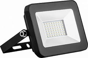 Прожектор светодиодный SAFFIT 2835SMD 20W 6400K AC220V/50Hz IP65 черный в комп. корпусе SFL90-20